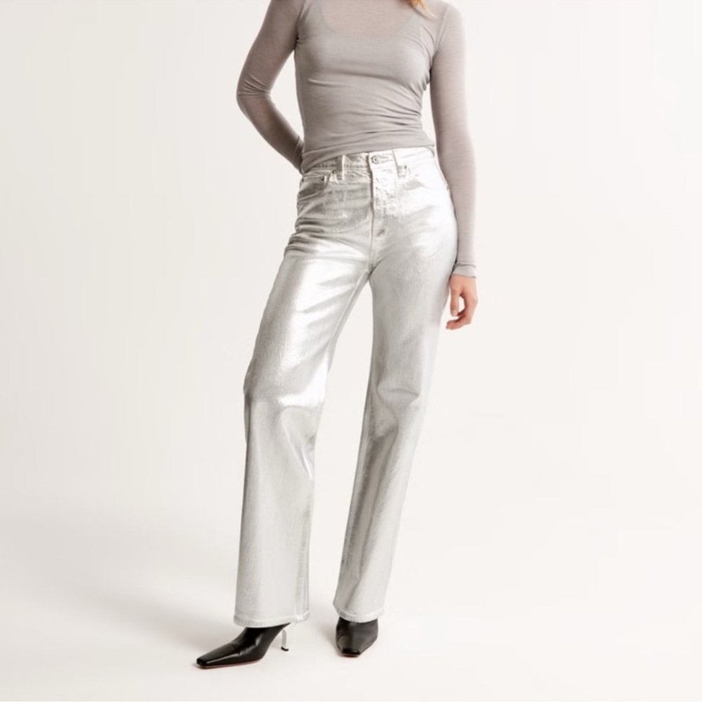 TALL / LONG Abercrombie & Fitch - Silver Women's Jeans